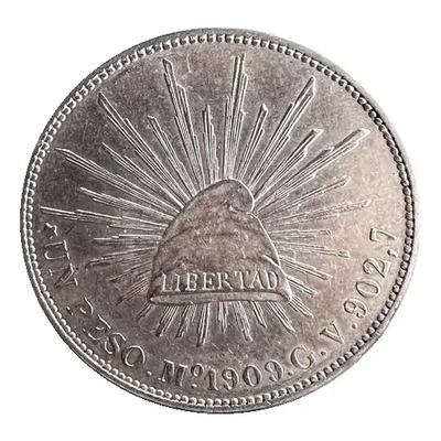 Moneda Un Peso Plata Porfiriano 1909 México Gv | MercadoLibre