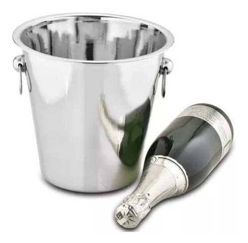 Balde De Gelo Inox 4,5l Para Garrafas Champanhe Vinho