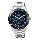 Reloj Q&q Aa42j412y Azul Hombre 100% Original