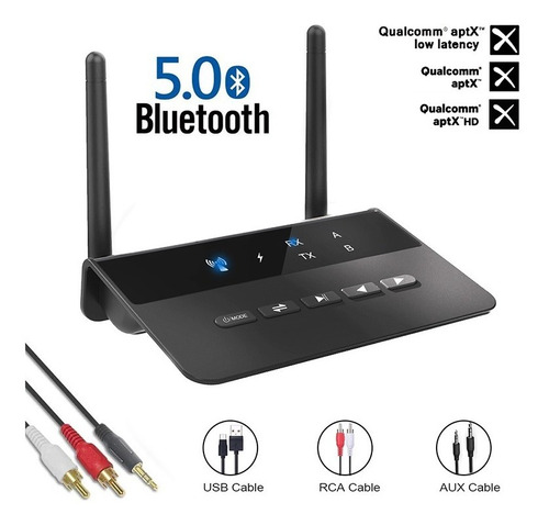 Transmisor Receptor Bluetooth Estéreo 2 En 1 Para Casa Tv  