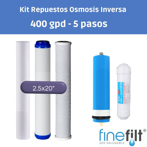 Repuestos Para Filtro De Agua Osmosis Inversa De 400gpd