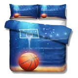 Juego De Cama 3d Para Niños, Baloncesto, Tamaño King, Funda 