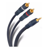 Cable Audio Extension Calidad 2x1 Plug 3.5mm Rca 1.8mts