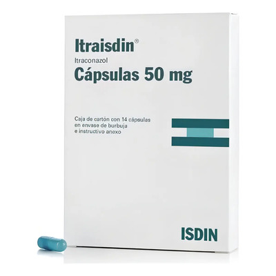 Itraisdin Cápsulas 50 Mg, 14 Cápsulas | Envío gratis