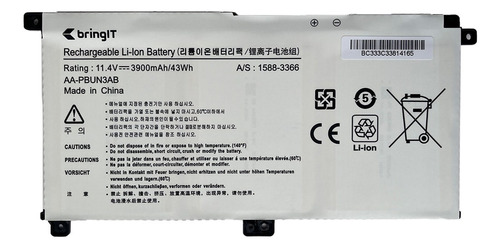 Bateria Para Noteboo Samsung 500r5m-x09 3900 Mah Branco
