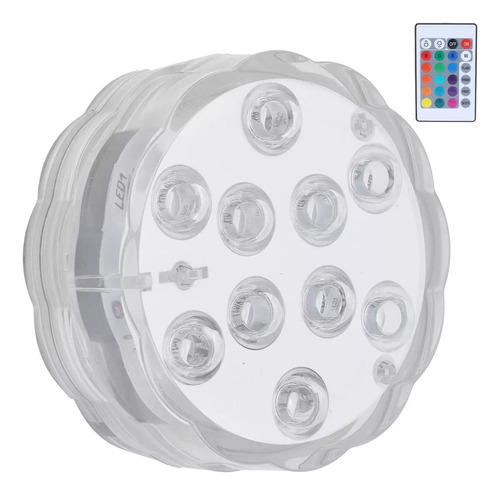 Luz Led Multicolor Sumergible Pileta Pecera Control Remoto 