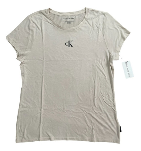 Calvin Klein Jeans Camiseta Basica C/logo P/dama Mod.cj1t770