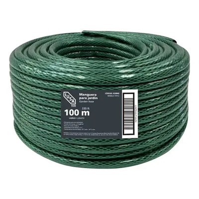 Rollo De Manguera Flexible Tricapa, Iusa, 100 M De 1\u002F2 Verde | Meses sin interés