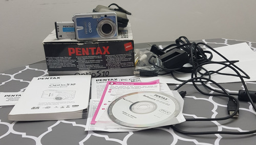 Camara Pentax Digital Optio S10, Funda , Caja, Cables, Etc