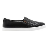 Tênis Slip On Preto Matelassê Anacapri