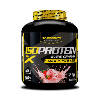 Whey Protein Isolado Iso Blend Complex Zero Açúcar Low Carb Morango 2kg Xpro | MercadoLivre