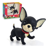 Brinquedo Boneco Cachorrinho Pinscher Super Realista Vinil