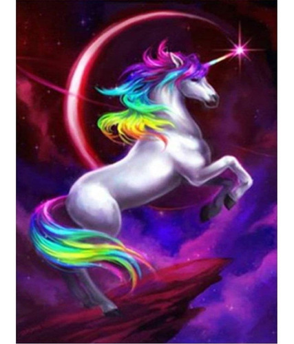 5d Diamond Painting Unicornio Fantasia  **envío Inmediato**