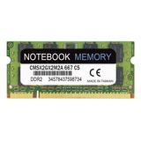 Módulo De Memória Para Notebook Ddr2 2gb 667 Pc 5300s