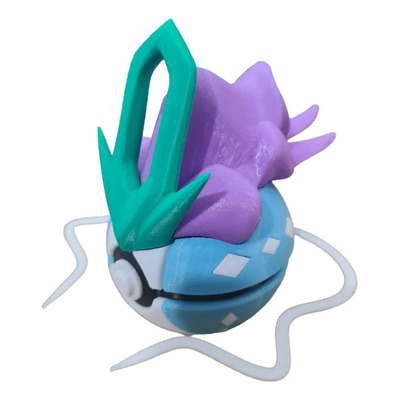 Pokebola Suicune Figura Coleccionable 3d - Pokémon