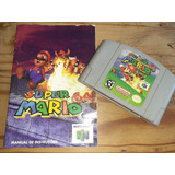 Super Mario 64 E Manual Tudo Original- Nintendo 64