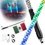 Antena Led Rzr 150cm Dancing Seguimento Ritmo Bluetooth 