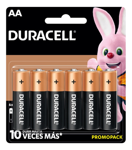 Duracell Pilas Alcalinas Aa Paquete Con 6 Pilas 1.5v