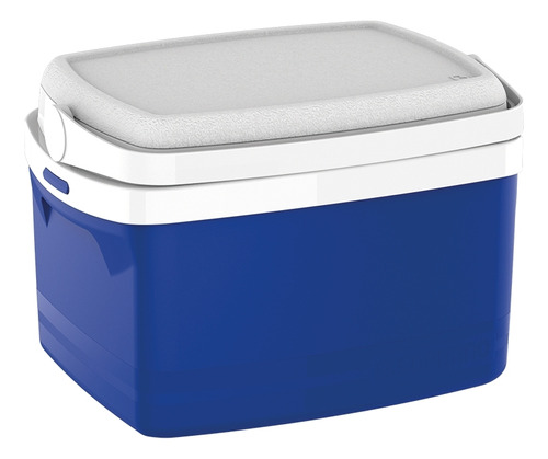 Caixa Termica 12 Litros Cooler Bebidas Azul Soprano