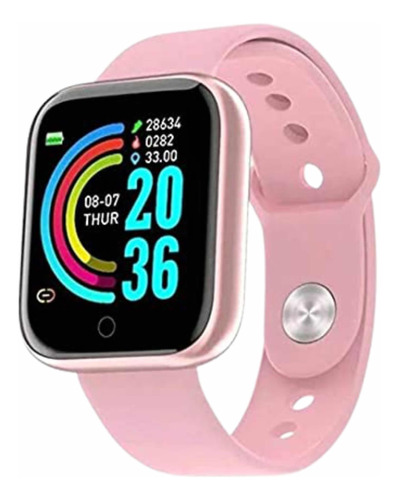 Relógio Digital Smartwatch D20 Rosa Instagram Facebook Whats