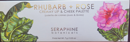 Seraphine Botanicals Rhubarb+rose Paleta Labios Y Mejillas