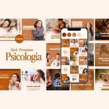 Pack Template Canva Sofisticado Insta Psicologia Psicóloga 