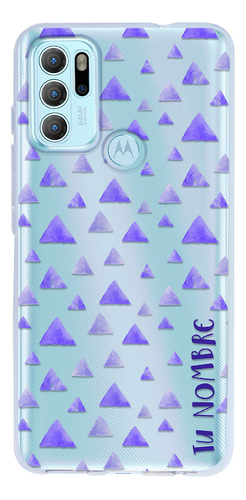 Funda Para Motorola Mujer Acuarela Tu Nombre