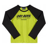 Blusa Com Proteção Uv Infantil Verde Boys - Quimby