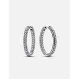 Aretes Fila De Pave Plata S925 Ale Pandora 