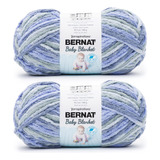 Manta Bernat Bb Yarn Para Bebés, Paquete De 2, Precioso Azul