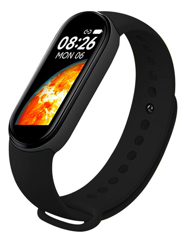 Reloj Pulsera Inteligente Smart Band Smartwatch Deportivo Caja Negro Correa Negro Bisel Negro Diseño De La Correa Liso