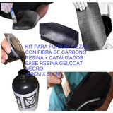 Kit Forrar Fibra De Carbono Real Tela 150x50cm + Kit Resinas