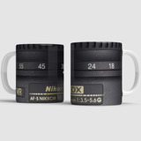 Taza Cerámica Nikon Lente Fotográfico Reflex Fotógrafo