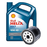 Cambio De Aceite 10w40 Shell + Filtro De Aceite Ford Ka