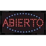 Letrero Led Abierto 25 X 48 Ideal Para Negocio