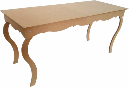 Mesa Luis Xv Provençal 100x60 Altura 60 Cm Festas Mdf Cru