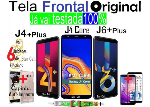 Tela Frontal Original J4+plus/j4core/j6+plus+capa+pelic3d+cl