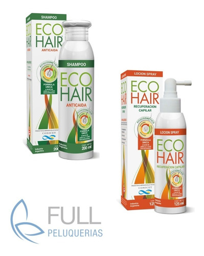 Eco Hair Shampoo + Locion Crecimiento Anticaída Conicet 