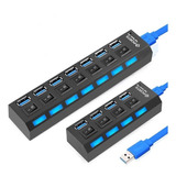 Hub Usb 2.0 4 Portas Interruptor Liga Desliga Com Led + Nfe