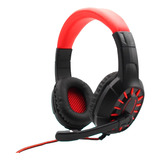 Auriculares Gamer Headset Ps4 Pc Xbox Led Compu Usb Aux Mic Color Rojo Luz Rojo