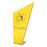 Placa Fotografia Estatueta Símbolo Presente Troféu