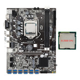 Placa Base Minera B75 De 12 Tarjetas Con Cpu I5 2500, 12 Usb