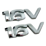 Emblema 16v Para Chevrolet Aveo Juego X 2 Unidades