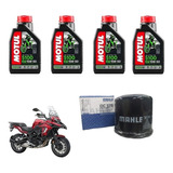 Kit Filtro Aceite Mahle + Motul 5100 15w50 Benelli Trk 502