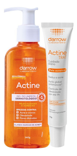 Sabonete Liquido Actine Ácido Salicílico + Trat Gel Secativo