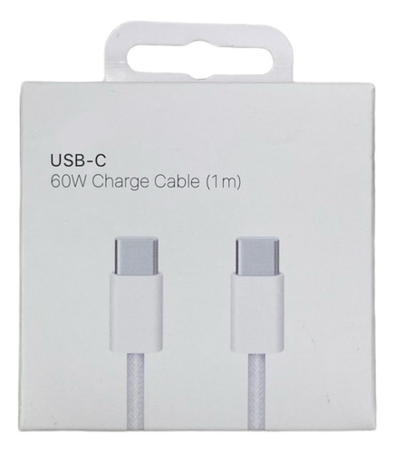Cable De Carga Usb-c A Usb-c 1 Metro De Largo 60w