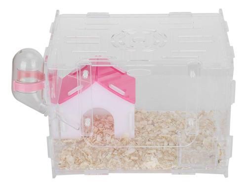 Jaula Acrílica Para Mascotas Hamster Supplies, Transparente,