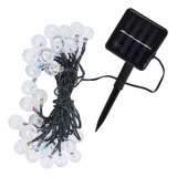 Garden String, 5 M, 30 Chips Led, Energía Solar Para Jardine