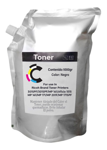 Kilo De Toner Compatible Ricoh Mp301 Aficio1515 Mp161 Mp171