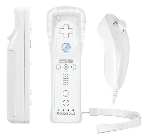 Control Wiimote Para Nintendo Wii + Nunchuck Powerlead